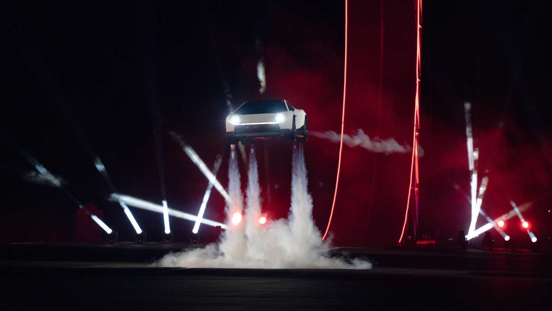 Fact Check: Tesla Roadster Briefly Flies on Rocket-Style Thrusters, but Only in a Test Run